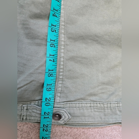 TOM TAILOR Soft Green Cotton Denim Jacket. Size Large - Picture 12 of 13